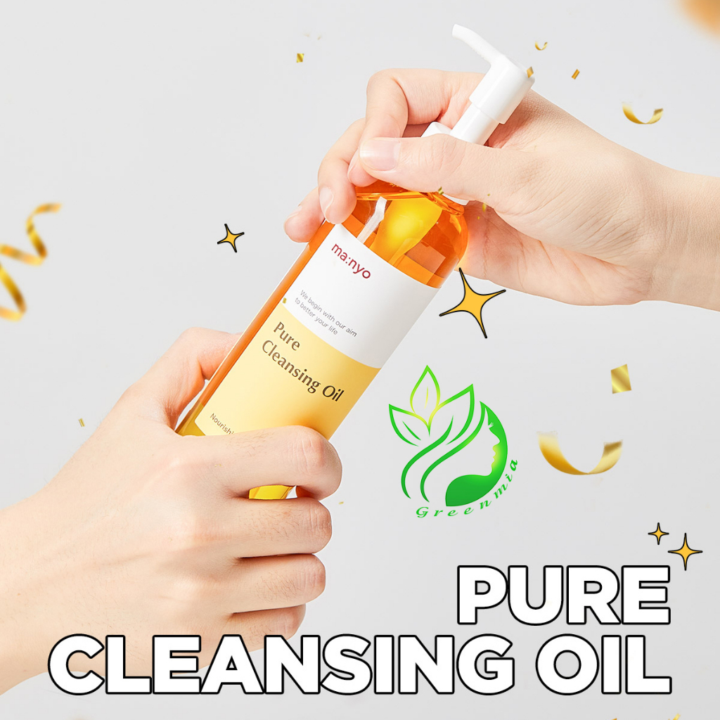 Dầu Tẩy Trang Manyo Ma:nyo Pure Cleansing Oil 200ml Sạch Sâu Cấp Ẩm Không Khô Căng Da Dưỡng Chất Lành Tính