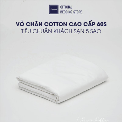 Vỏ chăn trắng trơn Changmi Bedding Cotton 100% cao cấp chuẩn khách sạn 5 sao