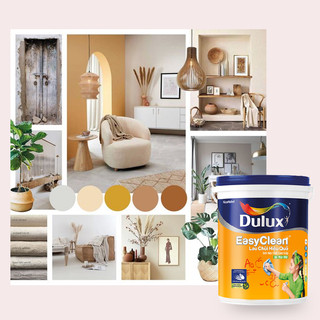   Tone màu DECOR  Sơn tường trong nhà Dulux Easyclean lau chùi hiệu quả lon 1 lít 