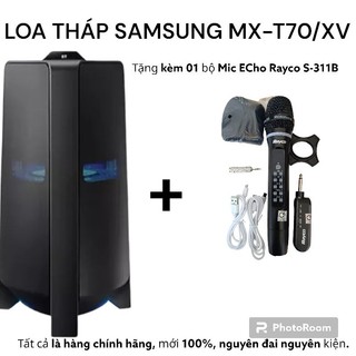 Loa tháp samsung mx-t70 tặng kèm micro echo rayco s311b.