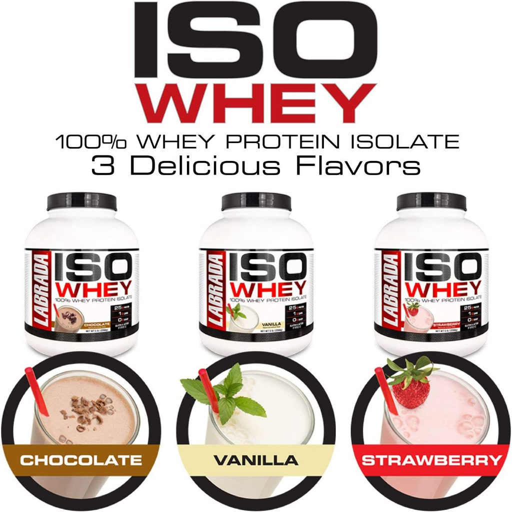 Bổ sung đạm Iso Whey Labrada - 100% Whey Protein Isolate