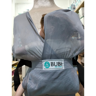 Địu vải bubi gen 3 - xám nhạt - lưới thoáng khí