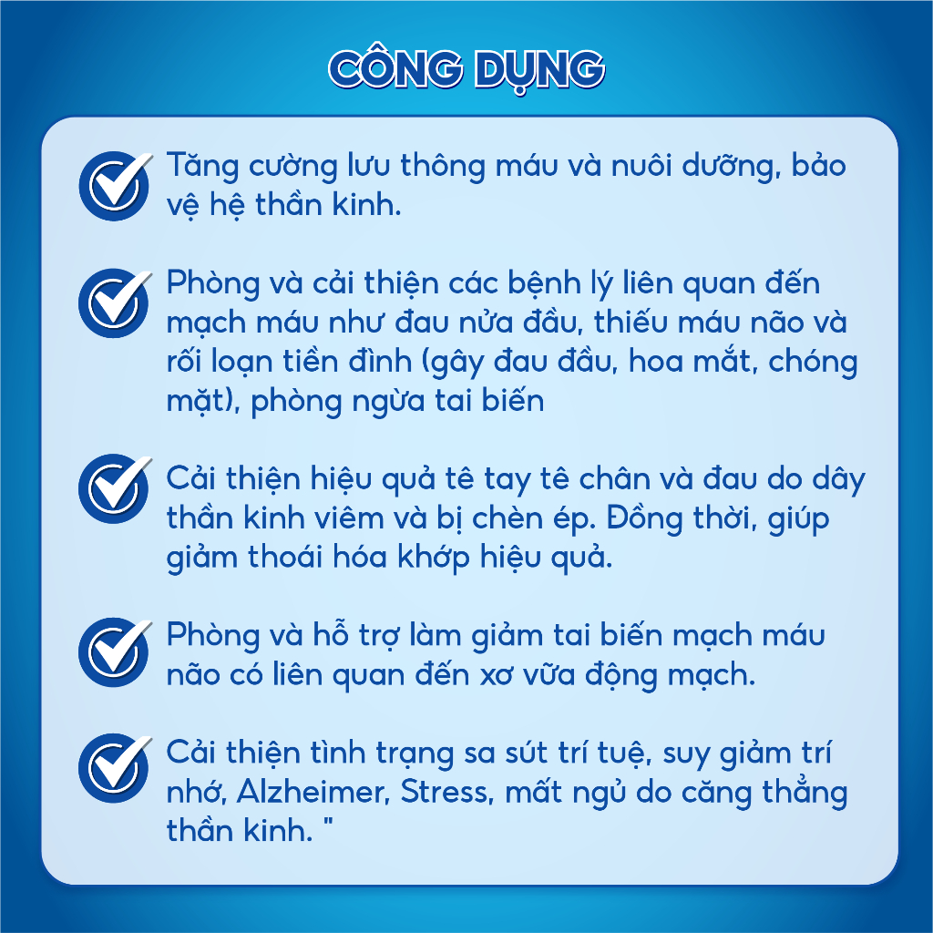 [Combo 3 Tặng 1 Xịt Rửa Mũi] Viên Uống Hỗ Trợ Lưu Thông Máu Vindermen Plus VINH GIA Giảm Tê Bì Tay Chân,An Toàn Hiệu Quả