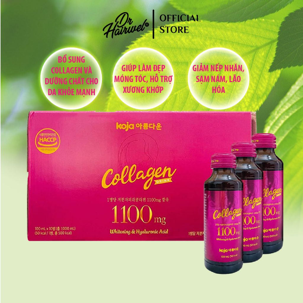 Nước Uống Collagen Koja Hàn Quốc Chính Hãng Giúp Làm Đẹp Da Hộp 10 Chai x 100ml | BigBuy360 - bigbuy360.vn