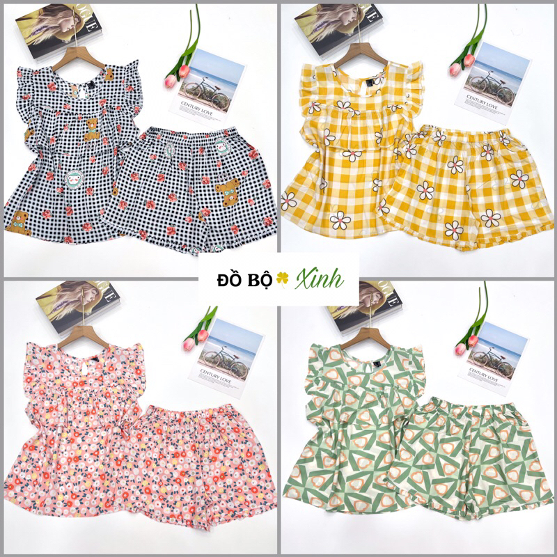 Đồ Tole Nữ, Bộ Lanh Mặc Nhà, Đùi Cánh Tiên Bèo Ngực VNXK