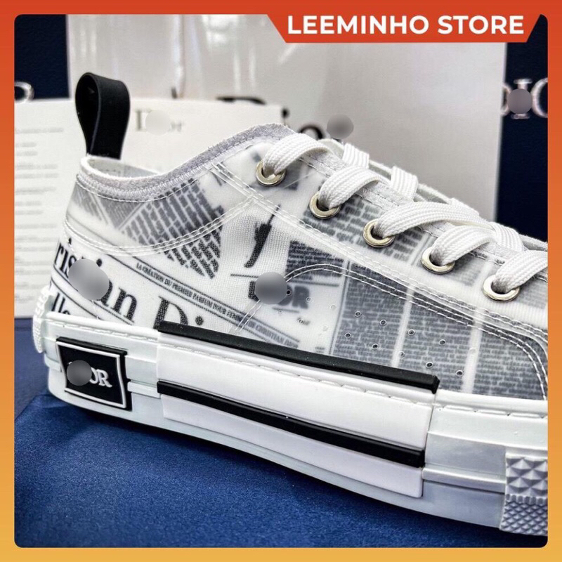 Giày Sneaker Di.or B.23 Obli.que Báo xám , Giày Thể Thao Nam Nữ DIOR. Hoạ Tiết Báo Hàng SC Full bill box Leeminho Shop