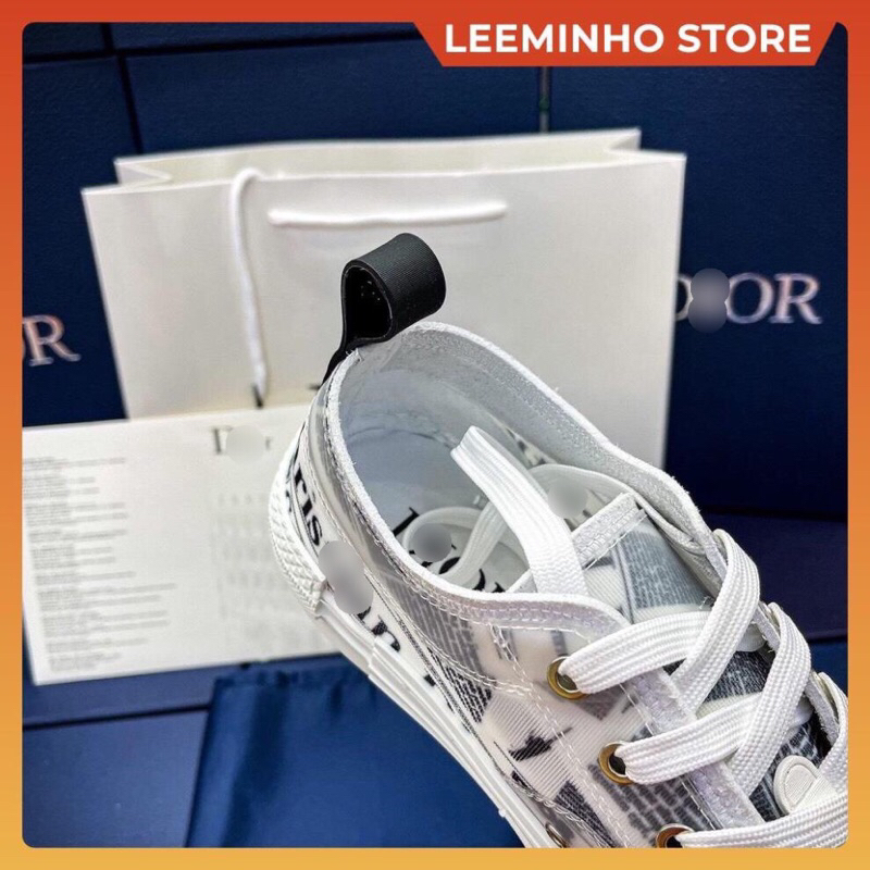 Giày Sneaker Di.or B.23 Obli.que Báo xám , Giày Thể Thao Nam Nữ DIOR. Hoạ Tiết Báo Hàng SC Full bill box Leeminho Shop