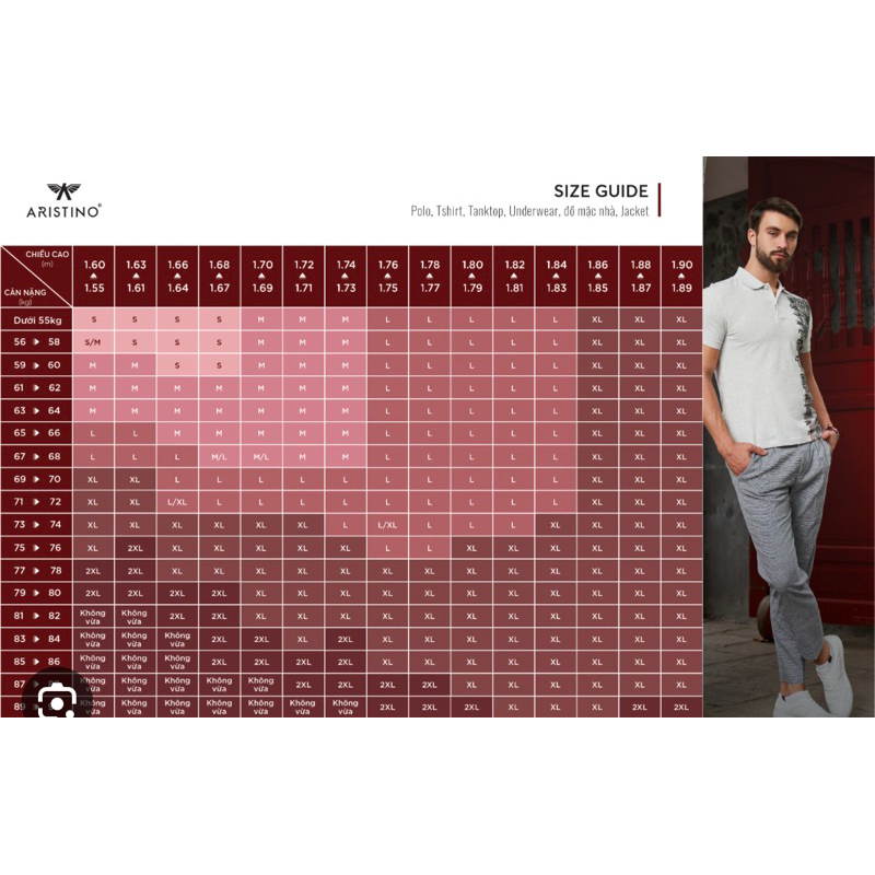 QUẦN SOOC, ÁO THUN NGẮN TAY, ÁO BA LỖ NAM LẺ SIZE ARISTINO