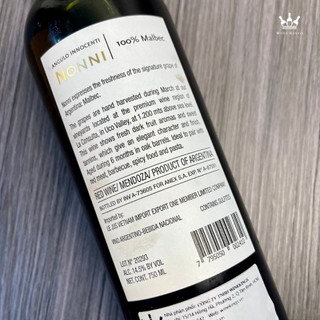 Rượu vang Argentina nonni malbec