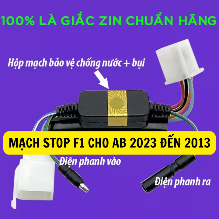 Bộ Mạch Đèn Hậu Chớp Stop F1 Cho Xe Honda AB Air Blade đời 2013 đến 2023 Gắn Như Zin