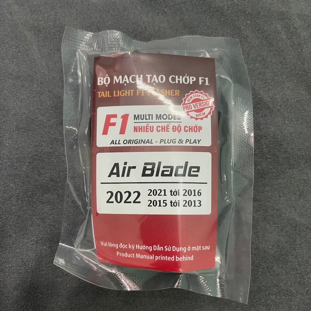 Bộ Mạch Đèn Hậu Chớp Stop F1 Cho Xe Honda AB Air Blade đời 2013 đến 2023 Gắn Như Zin