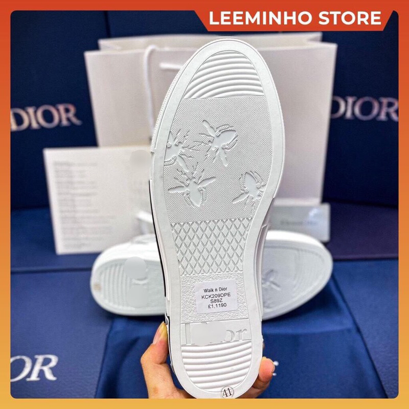 Giày Sneaker Di.or B.23 Obli.que Báo xám , Giày Thể Thao Nam Nữ DIOR. Hoạ Tiết Báo Hàng SC Full bill box Leeminho Shop