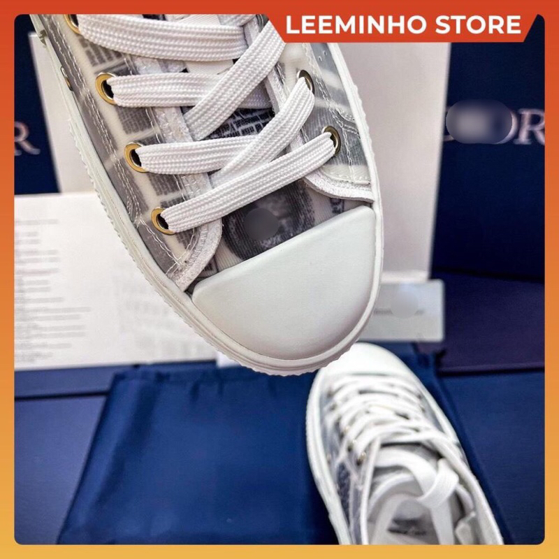 Giày Sneaker Di.or B.23 Obli.que Báo xám , Giày Thể Thao Nam Nữ DIOR. Hoạ Tiết Báo Hàng SC Full bill box Leeminho Shop