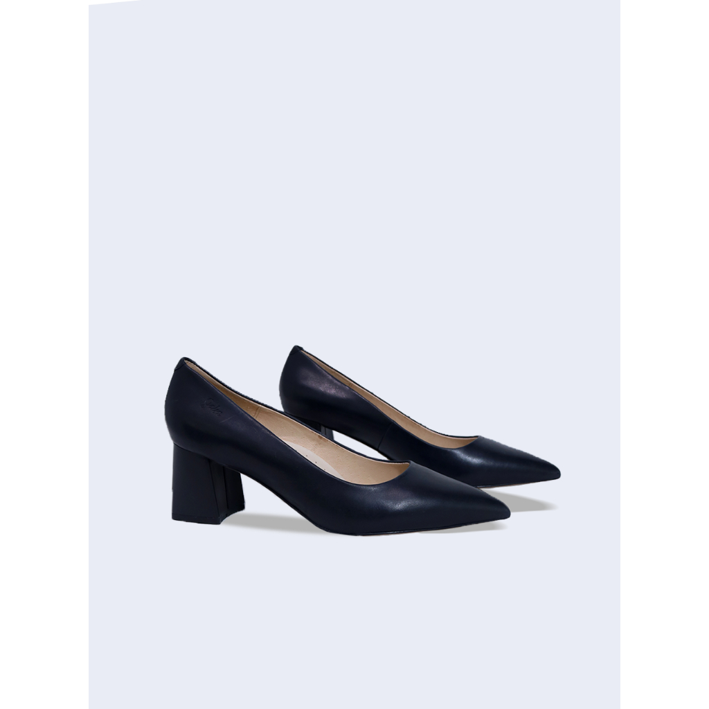 Công sở da thật 6p gót trụ mũi nhọn Salsa P14