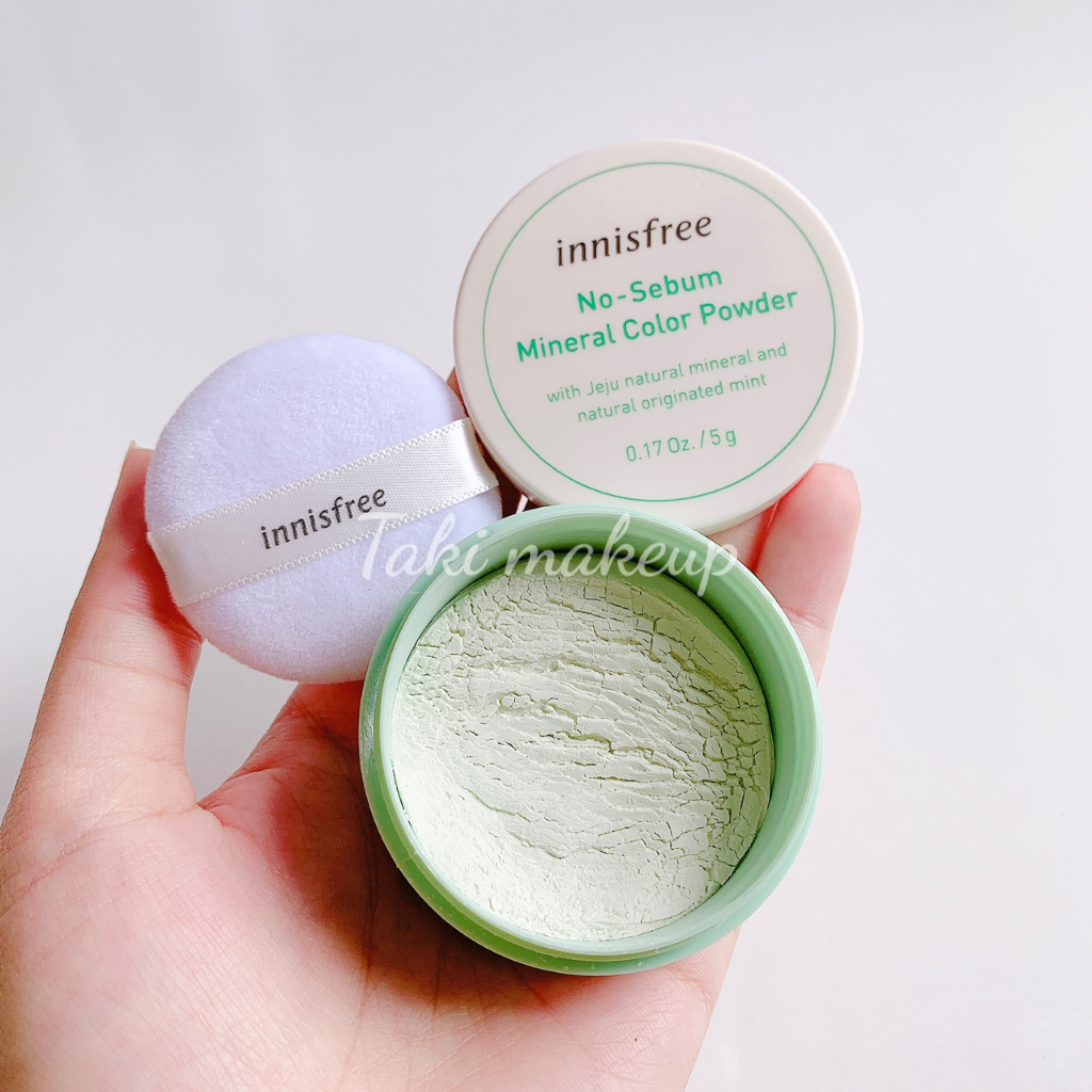 Phấn Phủ Bột Kiềm Dầu Innisfree No Sebum Mineral Powder Ko Màu Mẫu Mới