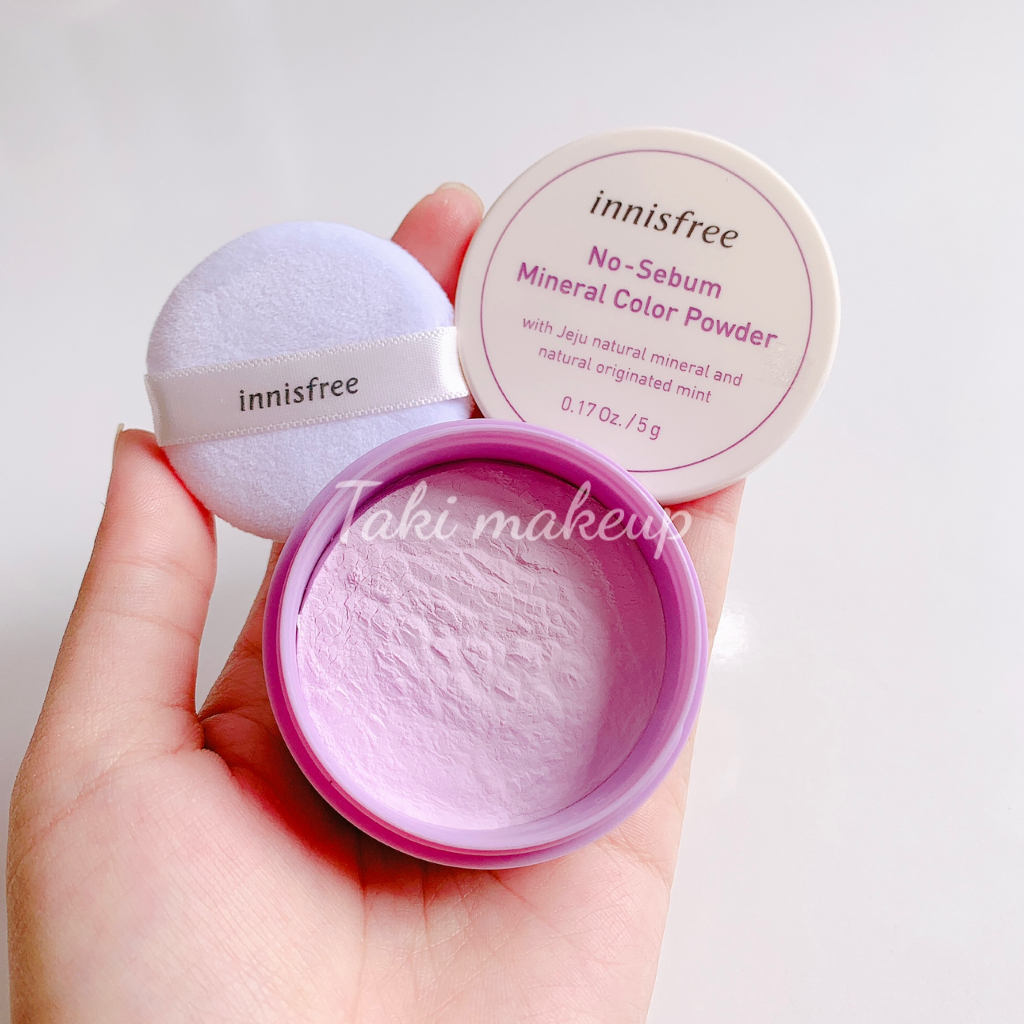 Phấn Phủ Bột Kiềm Dầu Innisfree No Sebum Mineral Powder Ko Màu Mẫu Mới