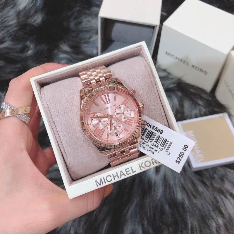 Đồng hồ nam nữ unisex michael kors lexington, dây thép, size 38mm