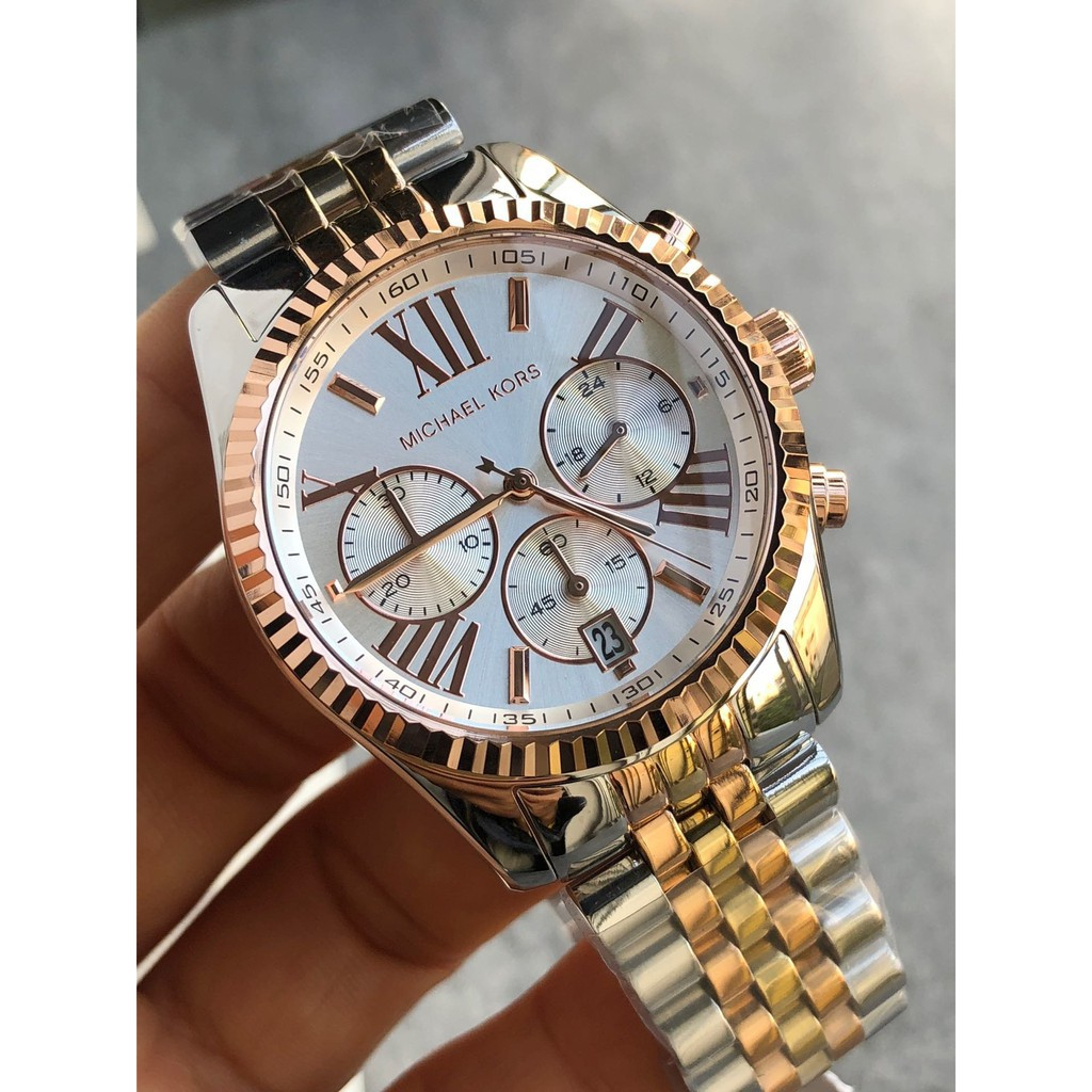 Đồng hồ nam nữ unisex michael kors lexington, dây thép, size 38mm