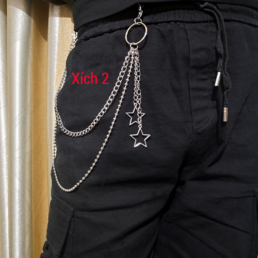 Combo 2 Chain xích quần bạc phụ kiện thời trang hot