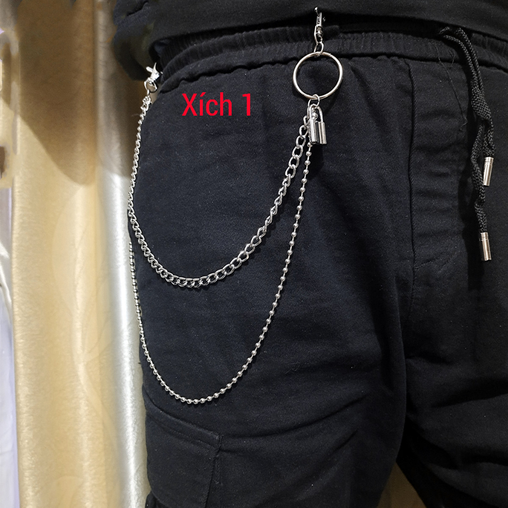 Combo 2 Chain xích quần bạc phụ kiện thời trang hot