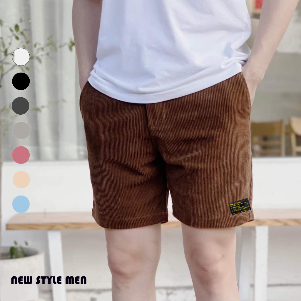 -Quần short nam nhung MP MEN phong cách