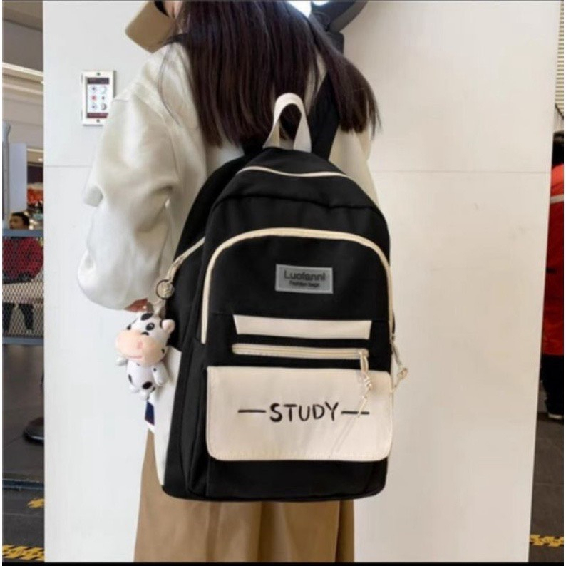 Balo ulzzang đi học thời trang nam nữ chống thấm nước - STUDY