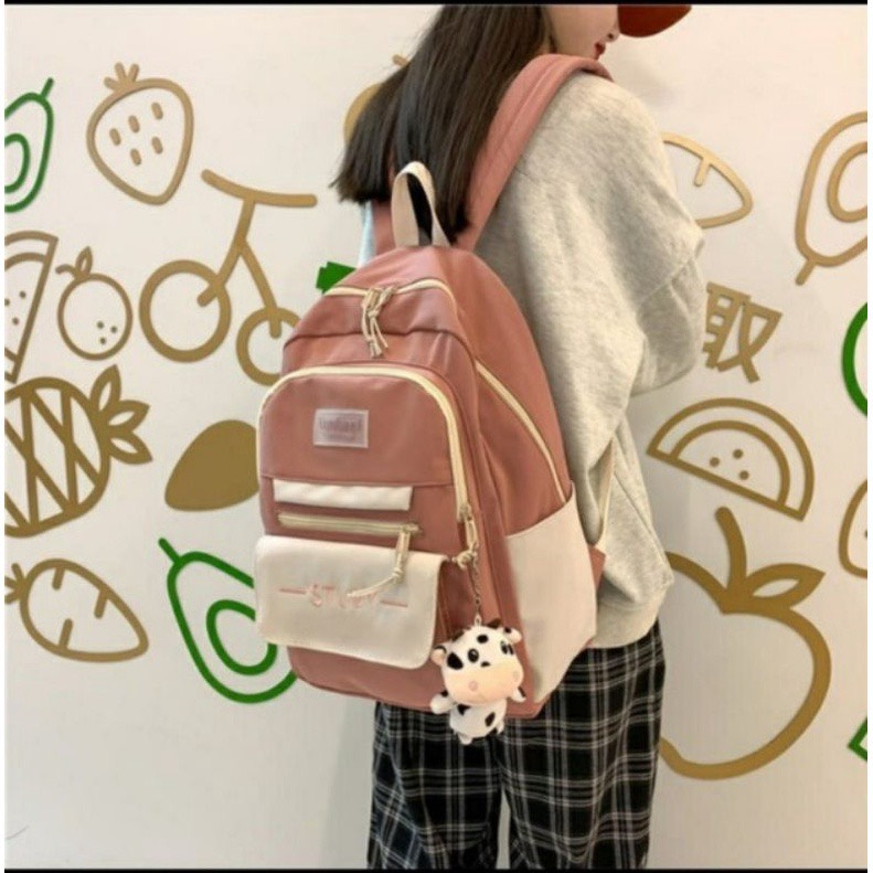 Balo ulzzang đi học thời trang nam nữ chống thấm nước - STUDY