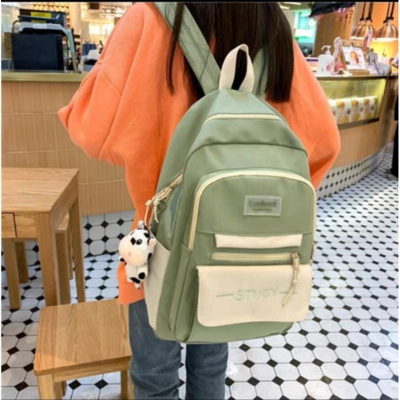Balo ulzzang đi học thời trang nam nữ chống thấm nước - STUDY