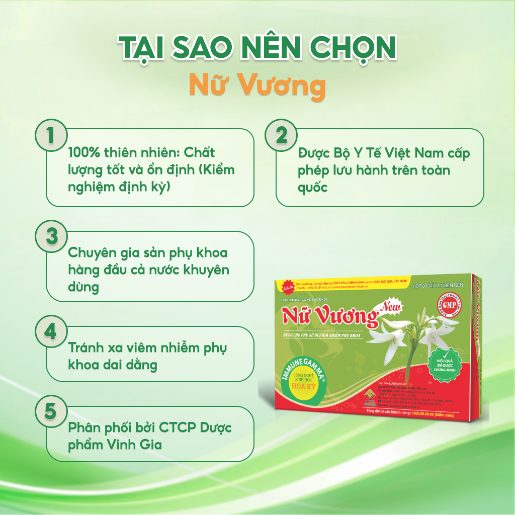 Viên Uống Hỗ Trợ Cân Bằng pH Vùng Kín Nữ Vương New, Giảm Khí Hư, Ngứa, Phỏng Viêm Nhiễm Phụ Khoa