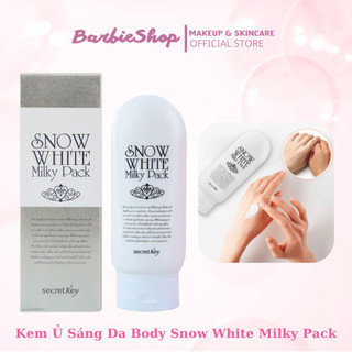 Kem Ủ Sáng Da Dành Cho Mặt Và Cơ Thể Snow White Milky Pack 200g