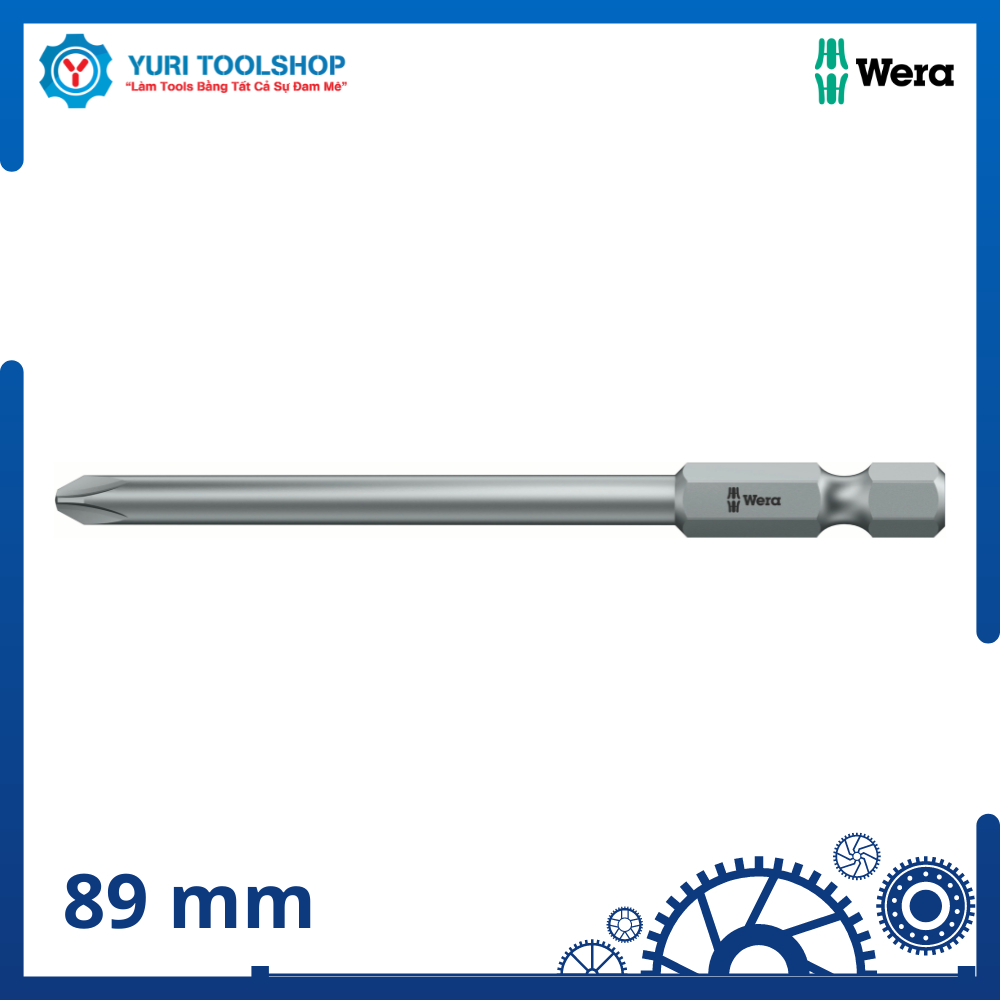 Đầu vít bake Wera 851/4 J PH 0 x 89 mm - 05380201001