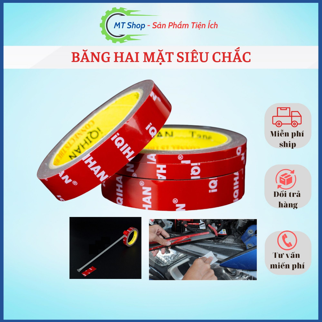 Băng dính hai mặt siêu chắc chuyên dụng