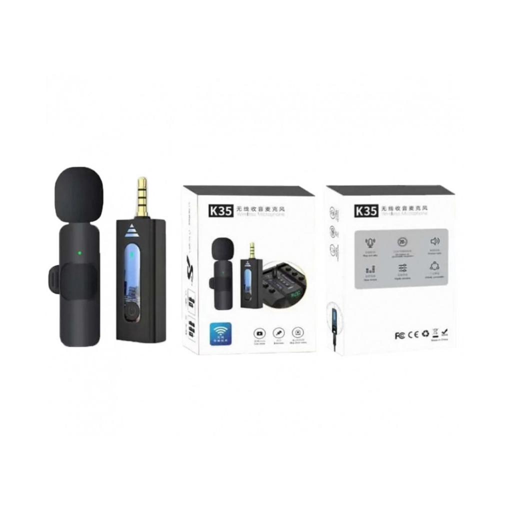 MICROPHONE ĐIỆN THOẠI KẸP ÁO KHÔNG DÂY 1 MICRO K35-1