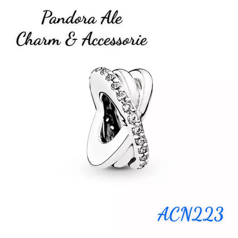 CHARM PAN ALE XỎ NGANG ĐÍNH ĐÁ GALAXY BẠC S925