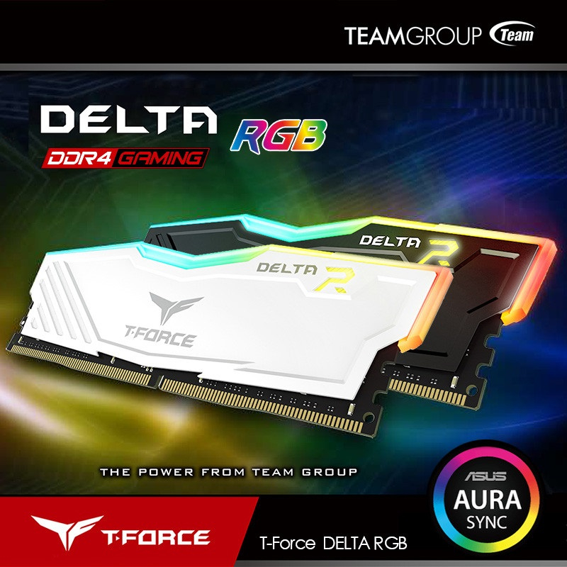 Ram Team 16GB Delta RGB LED T-Force DDR4 3200Mhz - Hàng chính hãng