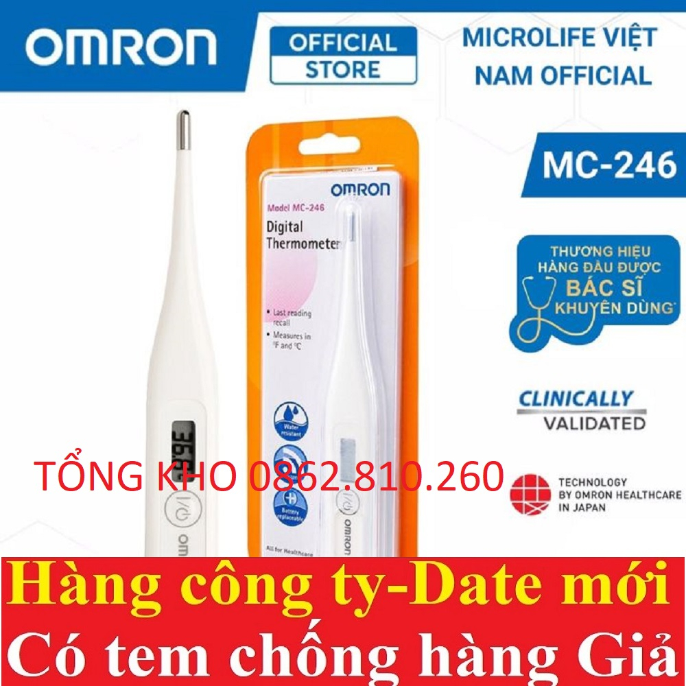 Hàng Chính Hãng | COMBO Nhiệt kế điện tử OMRON MC-246 - Đo nhanh , chí