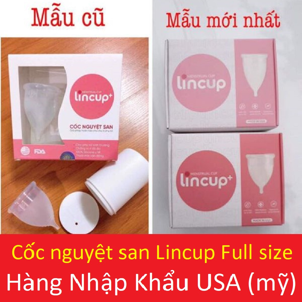 ✅ Cốc Nguyệt San Lincup Chính Hãng, Lincup 28ml Sensitive New Mền Mại, Chống Tràn, Thoải Mái, Tiện Lợi