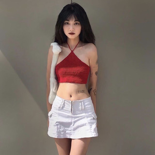 Áo yếm len đan lưng Top Handmade ( Làm theo số đo )