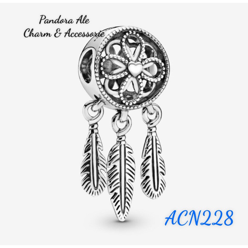 CHARM PAN ALE HOA TUA RUA 3 LÁ BẠC S925