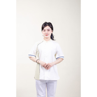 Đồng phục y tế nữ loại đẹp chuẩn form chất siêu mát thấm hút mồ hôi (hàng đặt trước)