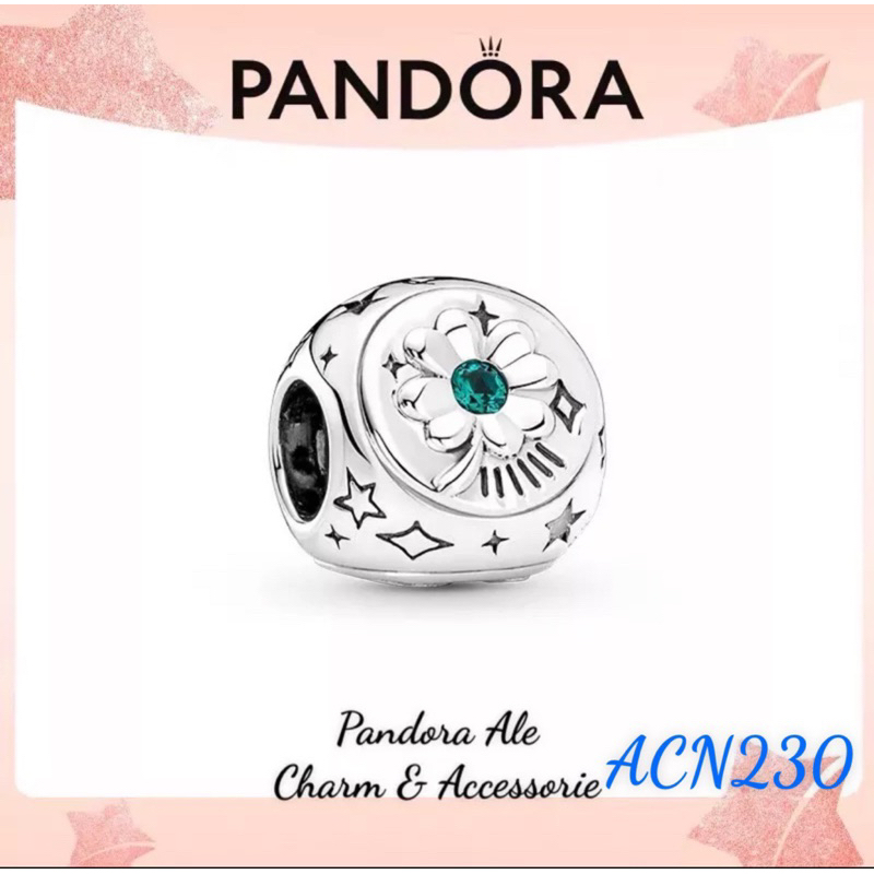 PAN ALE CHARM HOẠ TIẾT CỎ 4 LÁ BẠC S925