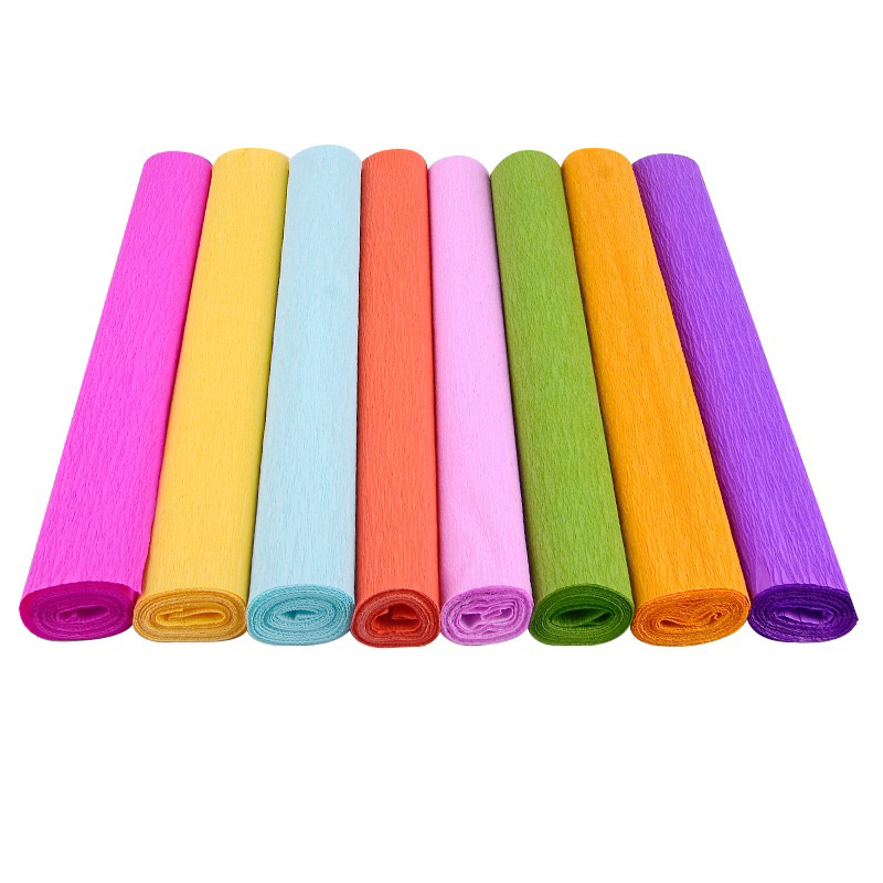 Giấy nhún, giấy nhăn làm hoa handmade 50cm*2,5m