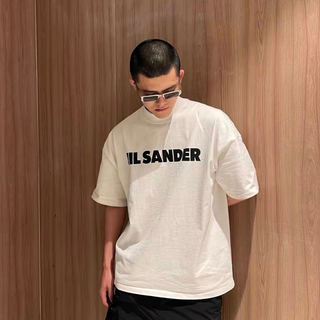 Áo thun unisex JIL SANDER trend chất cotton thoáng mát thấm hút oversize