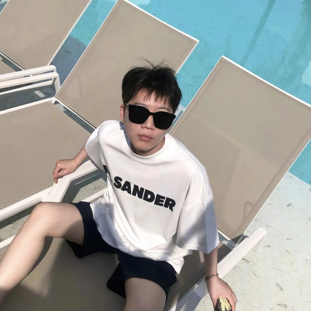 Áo thun unisex JIL SANDER trend chất cotton thoáng mát thấm hút oversize