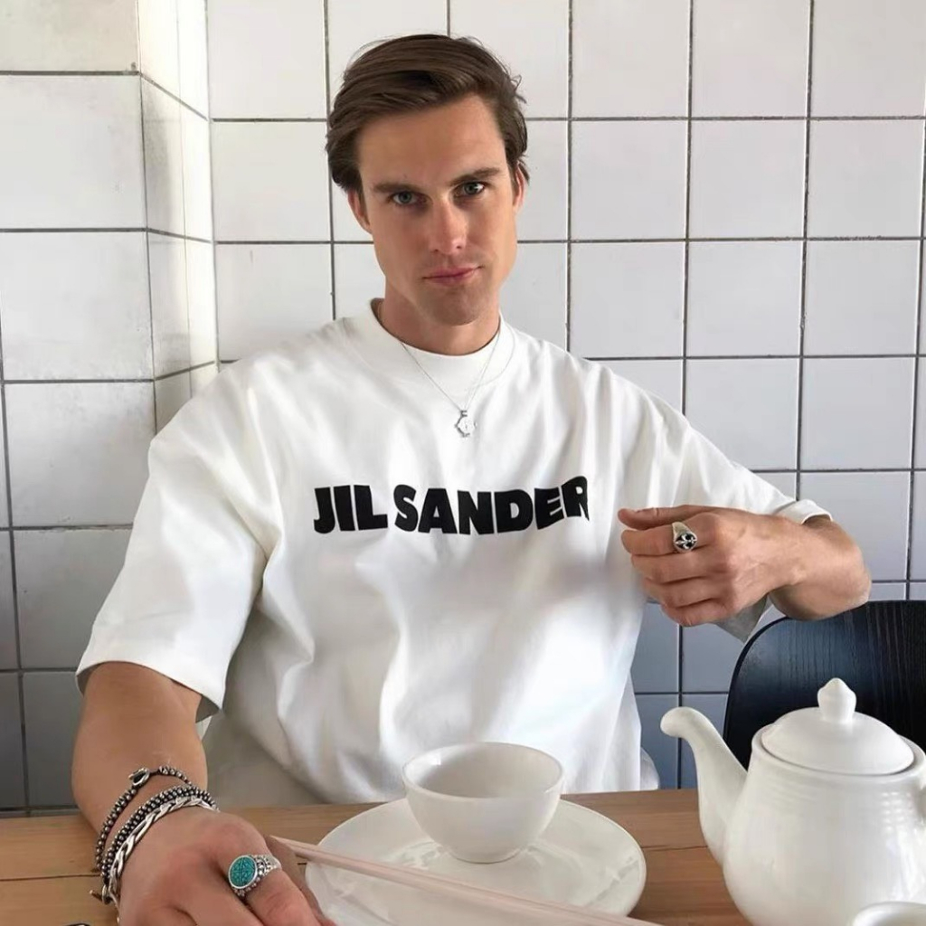 Áo thun unisex JIL SANDER trend chất cotton thoáng mát thấm hút oversize