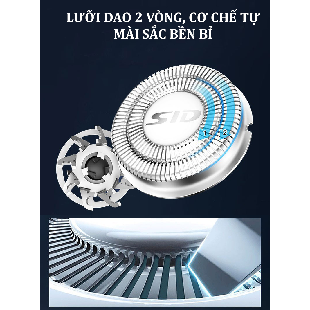 Máy cạo râu SID RS381 công suất 10W mạnh mé