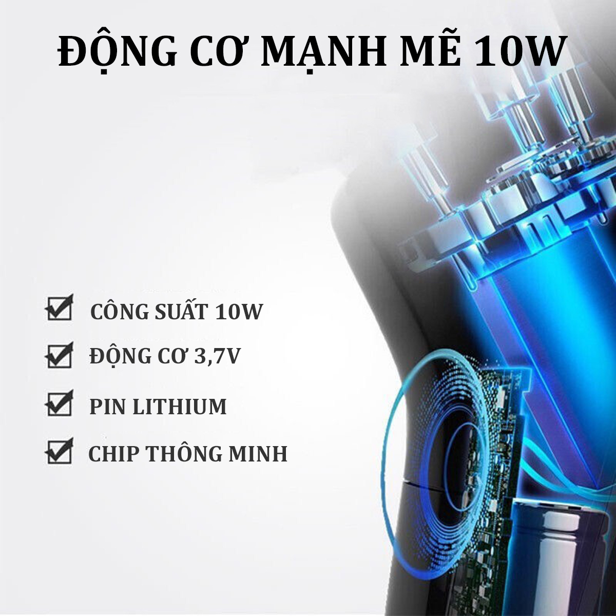 Máy cạo râu SID RS381 công suất 10W mạnh mé