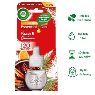 Chai tinh dầu cắm điện Airwick Refill AWI2755 Orange & Cinnamon 19ml Hương