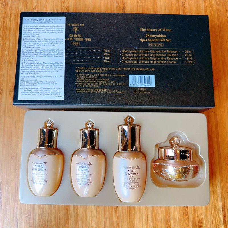 - Set tái sinh chống lão hoá da Whoo Cheonyuldan Ultimate Regenerating
