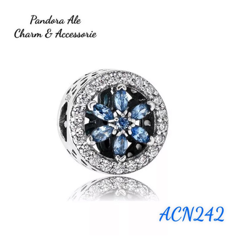PAN ALE CHARM HOA ĐÍNH ĐÁ XANH VIỀN TRẮNG